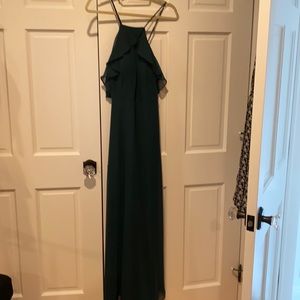 Green bridesmaid dress